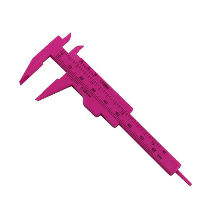 Plastic Portable Mini Sliding Vernier Caliper 0-80mm Double Scale Gauge Student Ruler Measure Tools Small Object Creative Gift