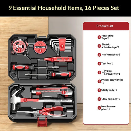 Hand Tool Combination Set Screwdriver Wrench Pliers Hexagonal Wrench Household Hardware Multi-Functional Electrician RepairTools