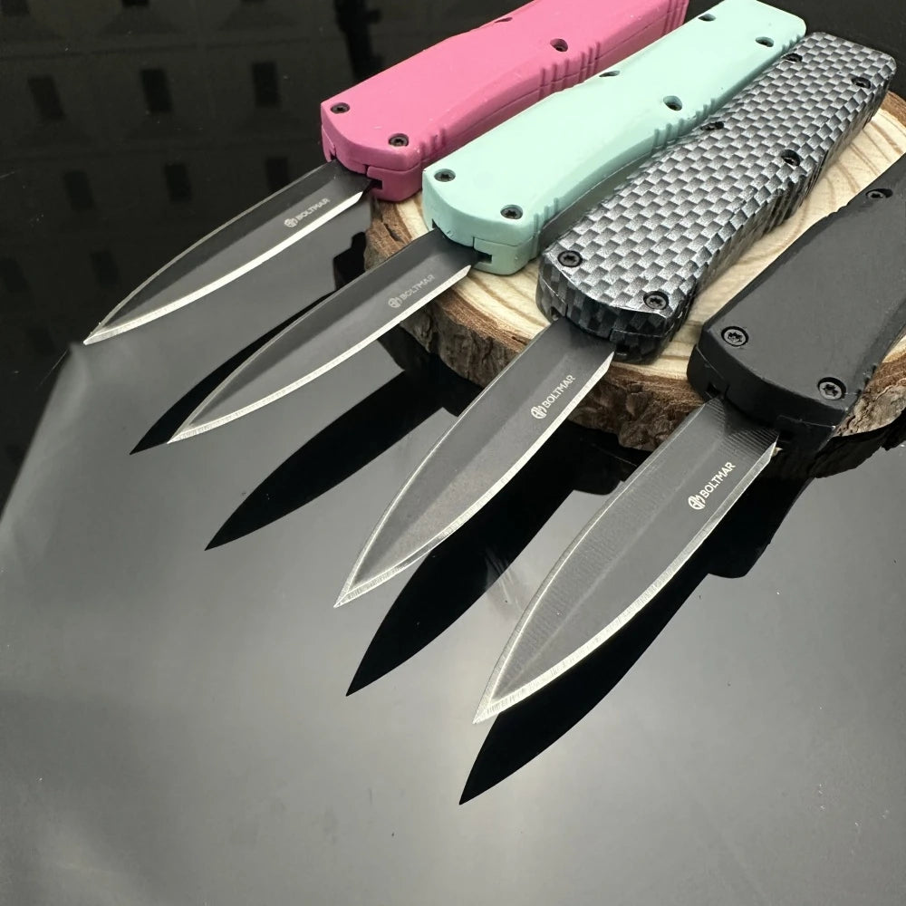 Mini A07 Folding Knife Zinc Alloy Handle 440c Blade Outdoors Camping Hiking Survival Pocket Knives Combat Military Men's Gift