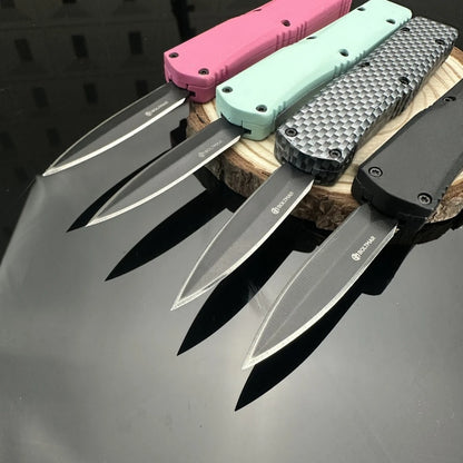 Mini A07 Folding Knife Zinc Alloy Handle 440c Blade Outdoors Camping Hiking Survival Pocket Knives Combat Military Men's Gift