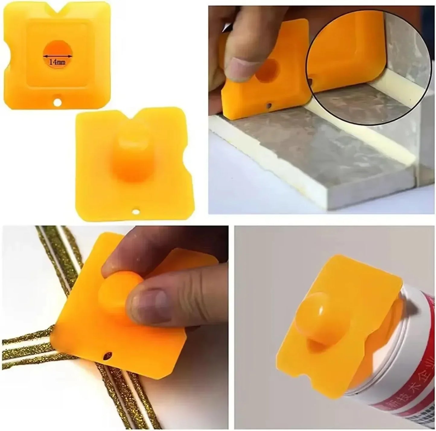 Silicone Caulking Tool Kit Joint Sealant Spreader Spatula Scraper for Tile Window Grout Edge Removal Kitchen Construction Tools