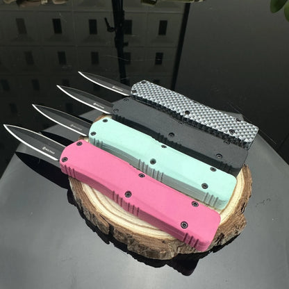 Mini A07 Folding Knife Zinc Alloy Handle 440c Blade Outdoors Camping Hiking Survival Pocket Knives Combat Military Men's Gift