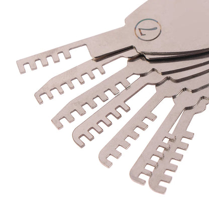 HUK  Tools Stainless Steel Comb Lock 9in1 Full Set Repair Tool