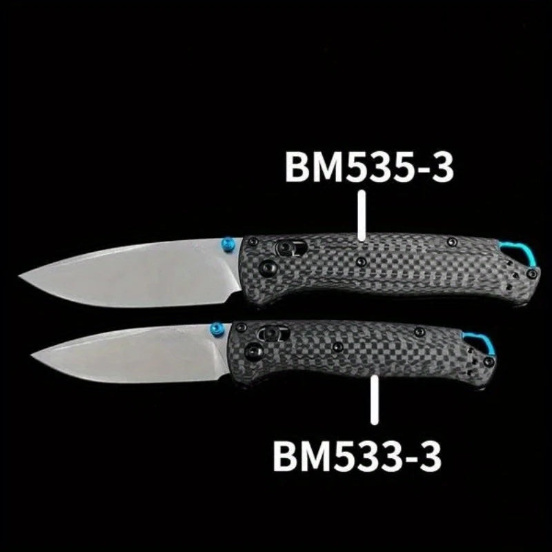 AXIS LOCK BM 533-3/535-3 Carbon Fiber Handle Outdoor Camping Multi-function EDC Pocket Folding Knife Men's Gift