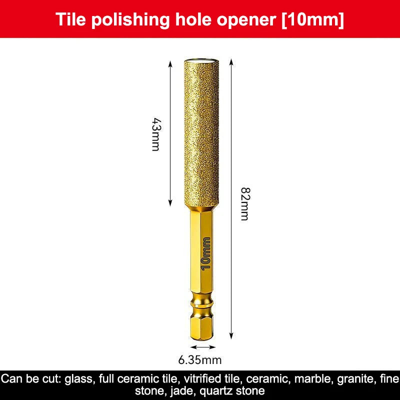 New·1/2/3/4Pcs Diamond Core Bits Dry Drilling Thread Hexagonal Shank Core For Ceramic Tile Granite Marble Grinding Heads·