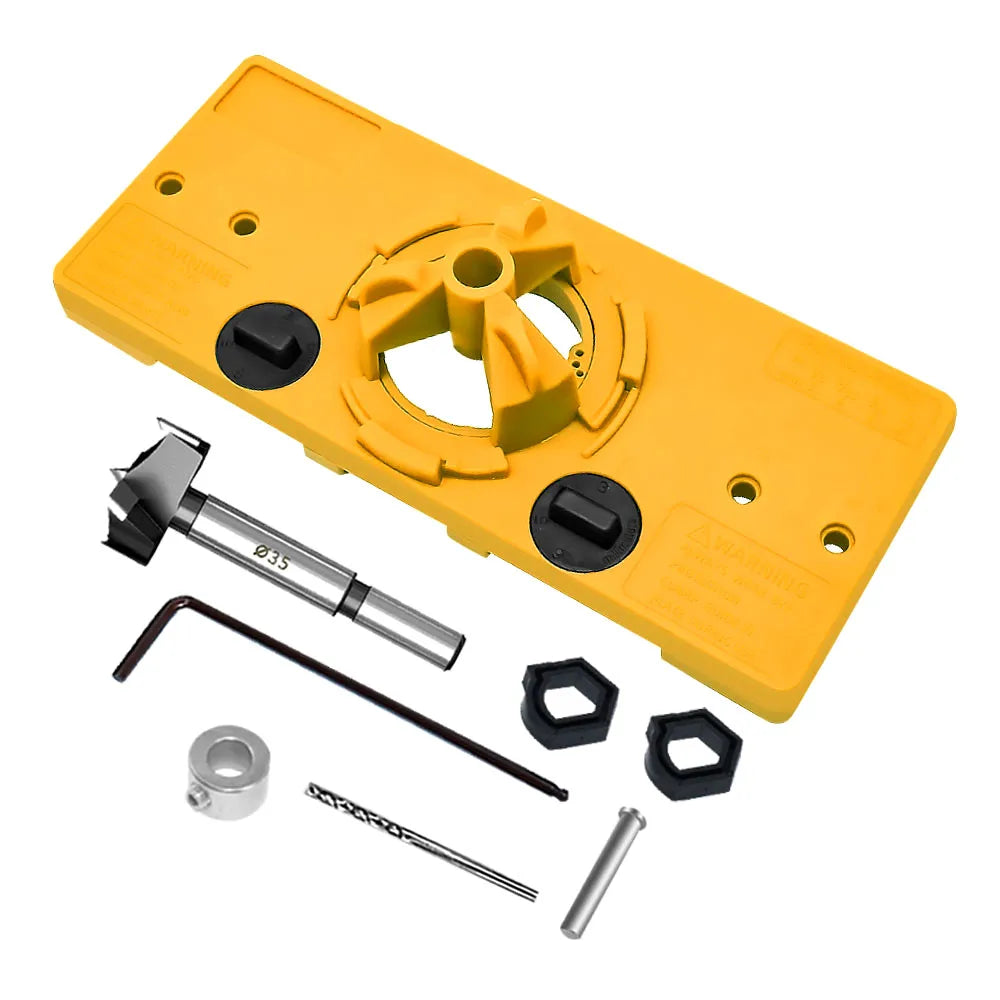 Concealed 35MM Cup Style Hinge Jig Boring Hole Drill or 35MM Concealed Hinge Jig Kit For Wood Hole Locator Hinge Jig Drill Guide