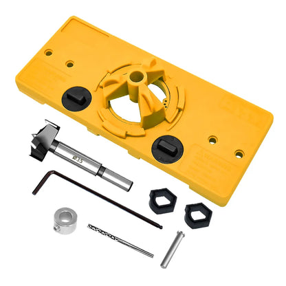 Concealed 35MM Cup Style Hinge Jig Boring Hole Drill or 35MM Concealed Hinge Jig Kit For Wood Hole Locator Hinge Jig Drill Guide