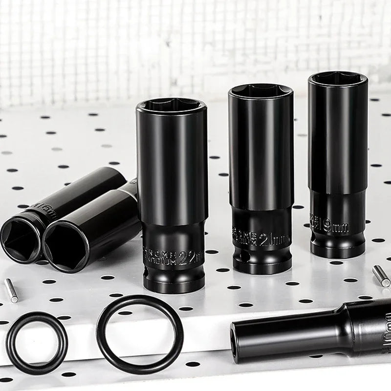 1/2" Drive Deep Impact Socket Drive Metric Wrench Socket Deep Impact Socket Pneumatic Wrench Head Tire Removal Tools