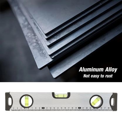 Bubble Level Ruler 30/60cm Aluminum Alloy Spirit Level Ruler Gauge Measure Tool Magnetic Bubble Level Ruler Spirit Level Meter