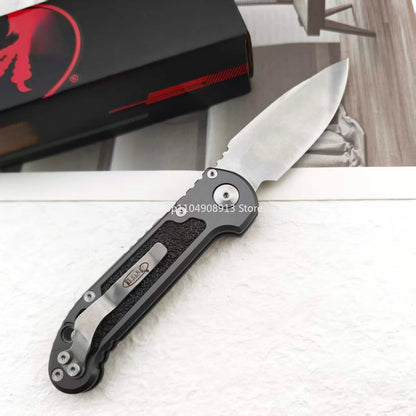 LUDT Gen III D2 Outdoor Pocket Knife Jungle Adventure Survival Quick Open Aluminium Alloy Handle Folding Knife Camping Tools