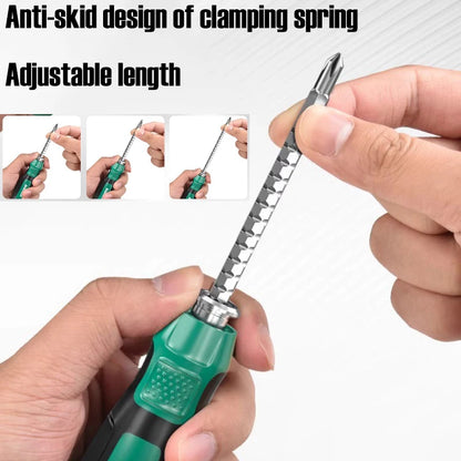 Double Head Telescopic Screwdriver Dual-purpose Slotted Phillips Nut Key SL PH Screw Driver Home Repair Maintenance Hand Tools