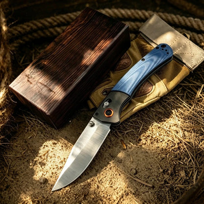 BM 15080 Compact Folding Knife S30V Steel Blade & Durable & Versatile for Outdoor Camping and Hiking EDC Practical Cutting Knife