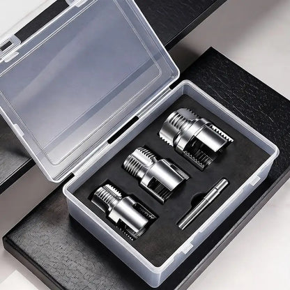 Integrated Internal & External Pipe Threading Tool, PVC Pipe Threader Set 1/2" 3/4" 1'', Pipe Thread Cutting Tool, Thread Maker