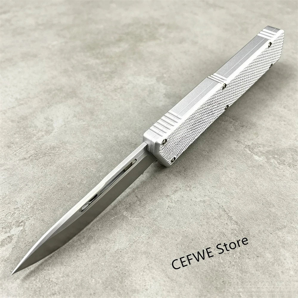 Cobra Tec Outdoor Camping Tactical Pocket Folding Knife D2 Blade Aluminium Alloy Handle EDC Survival Rescue Multi-purpose Knife