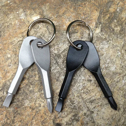 Pocket Maintenance Tool Multifunctional Portable Keychain Precision Cast Steel Micro Flat Head Screwdriver