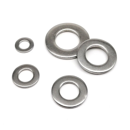 HZYUEGOU M1.6 M2 M2.5 M3 M3.5 M4 M5 M6 M8 M10 M12 M14 M16 M20 M24 GB97 A4 316 Stainless Steel Flat Washer Plain Gasket Ring