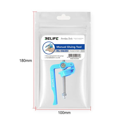 RELIFE RL-062D Manual Labor-saving Glue Booster for 5-10CC Syringe Soldering Oil High Strength Solder Mask Propulsion Tool