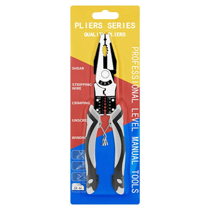 9‑in‑1 Multifunctional Pliers Needle nose Diagonal cutting Wire Stripper Crimper Electrician Household Hardware Repair Hand Tool