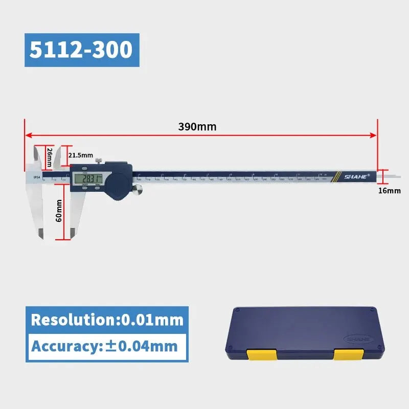 SHAHE Hardened Stainless Steel Digital Caliper Electronic Vernier Caliper Micrometer Measuring Tools