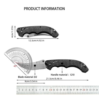 1PC,BM 865 High Hardness Outdoor Utility Folding Knife Ergonomics G10 Handle Jungle Climbing Picnic Lightweight Tools Camping Fishing Knives Portable Hiking Cutter Daily Cutting Tools Fruit Knife