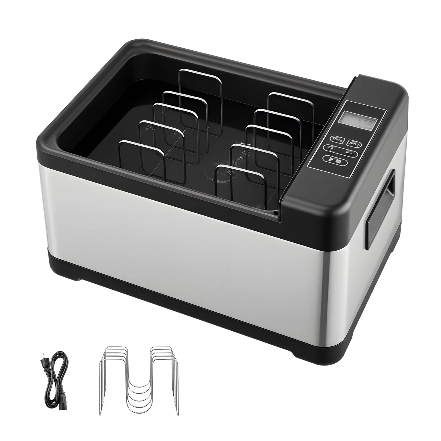 SucceBuy 800 W Sous Vide Cooker  with LED Digital Display Glass Lid Precise Temperature & Timer Control for Family & Friends