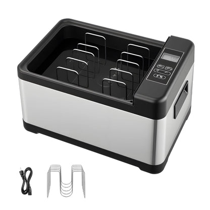 SucceBuy 800 W Sous Vide Cooker  with LED Digital Display Glass Lid Precise Temperature & Timer Control for Family & Friends