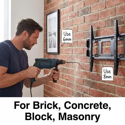 5Pcs Masonry Drill Bit Set, 4‑10mm Carbide Tip Concrete Drill Bits for Brick, Stone, Tile, Wall, Masonry Drilling Tool