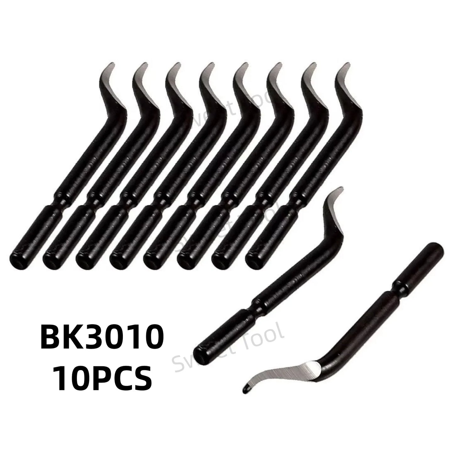 Deburring Tool Metal Handle with 1/10/11 Swivel Blades Burr Removal Reamer Tool for Plastic Metal Copper PVC Resin 3D Printing