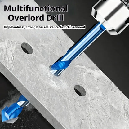 Blue Multifunction Carbide Masonry Drill Bit,Triangle Shank Tile & Concrete Drill Bits for Ceramic, Brick, Glass & Wood Drilling