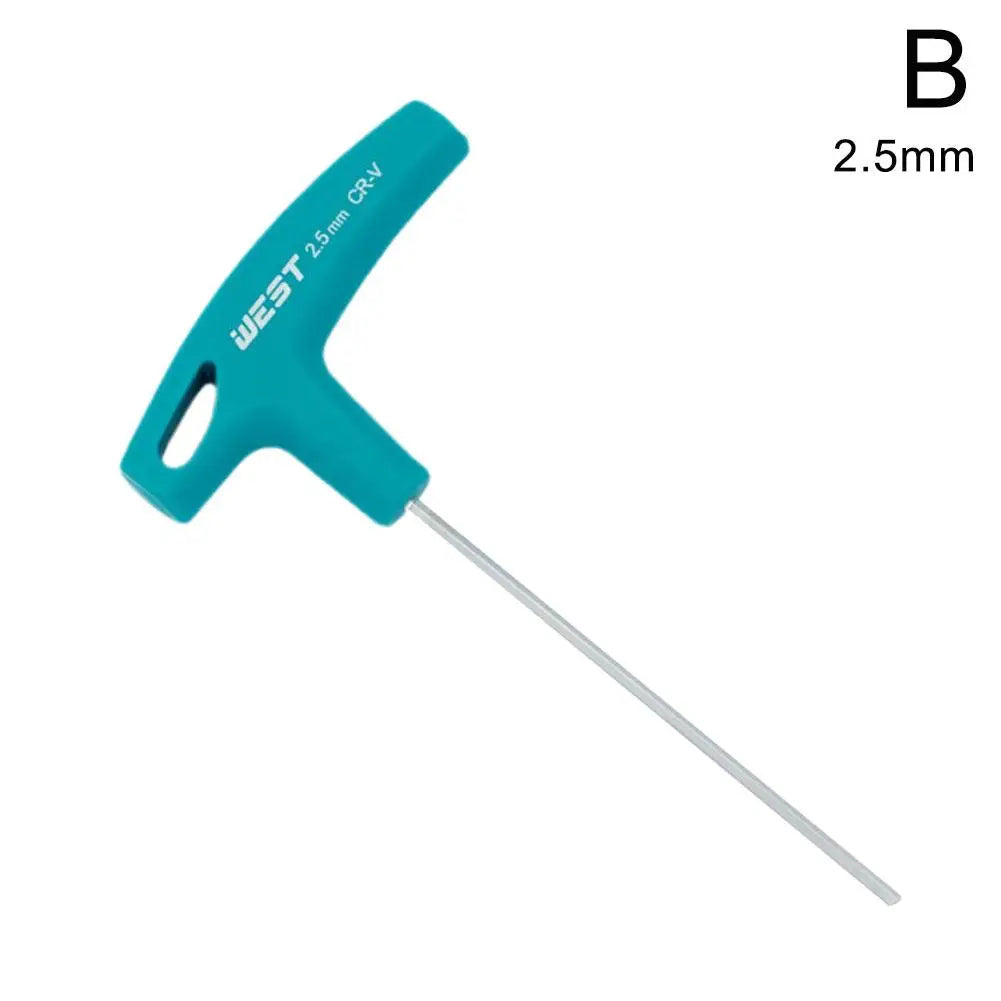 Professional Hex Allen Wrench with T-Handle 2mm 2.5mm 3mm 4mm 5mm 6mm 8mm 10mm Hexagonal Wrench Tools