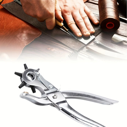 Leather Hole Punch Pliers Carbon Steel Multifunctional Belt Watch Strap Eyelet Puncher Handmade Craft Hardware Repair Tool