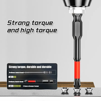 5/12Pcs Magnetic Screwdriver Bits Set Non-slip Shockproof Phillips Impact Hex Shank Alloy Steel for Power Tools