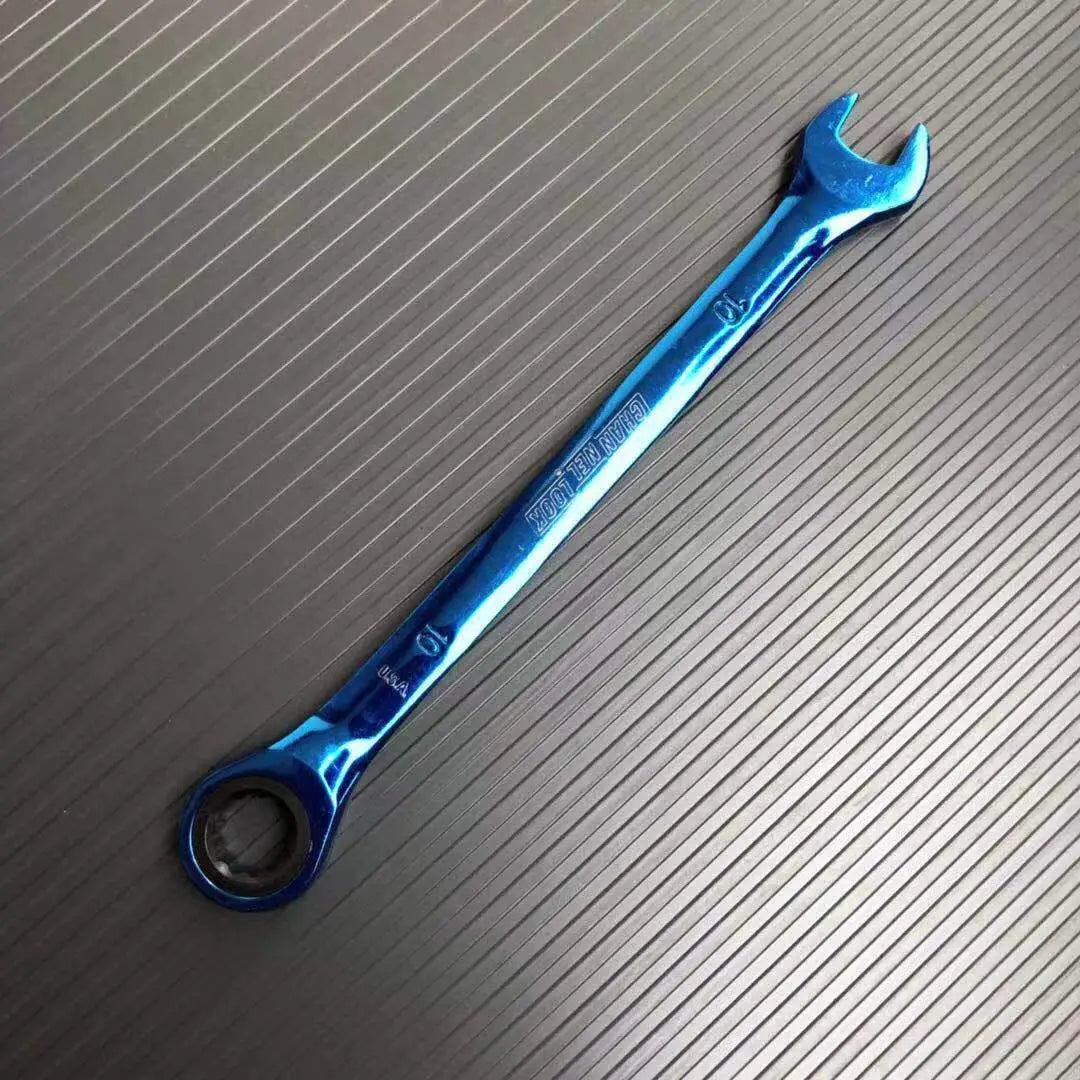 Multi-function Ratchet Wrenches Dual-purpose Open Movable Wrench Hex Key Hardware Hand Tools Accessories 8/10/12/14/17/19mm