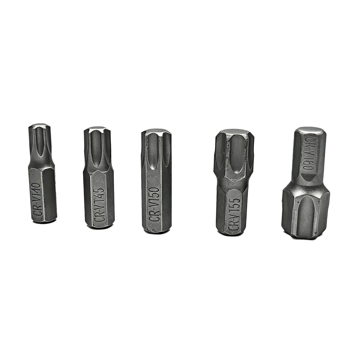 5pcs 5/16 Torx T40 T45 T50 T55 T60 CR-V Screwdriver Bit Set Extra Big Shank Screw Driver Bits For Repair Hand Tool Star Bit Kit