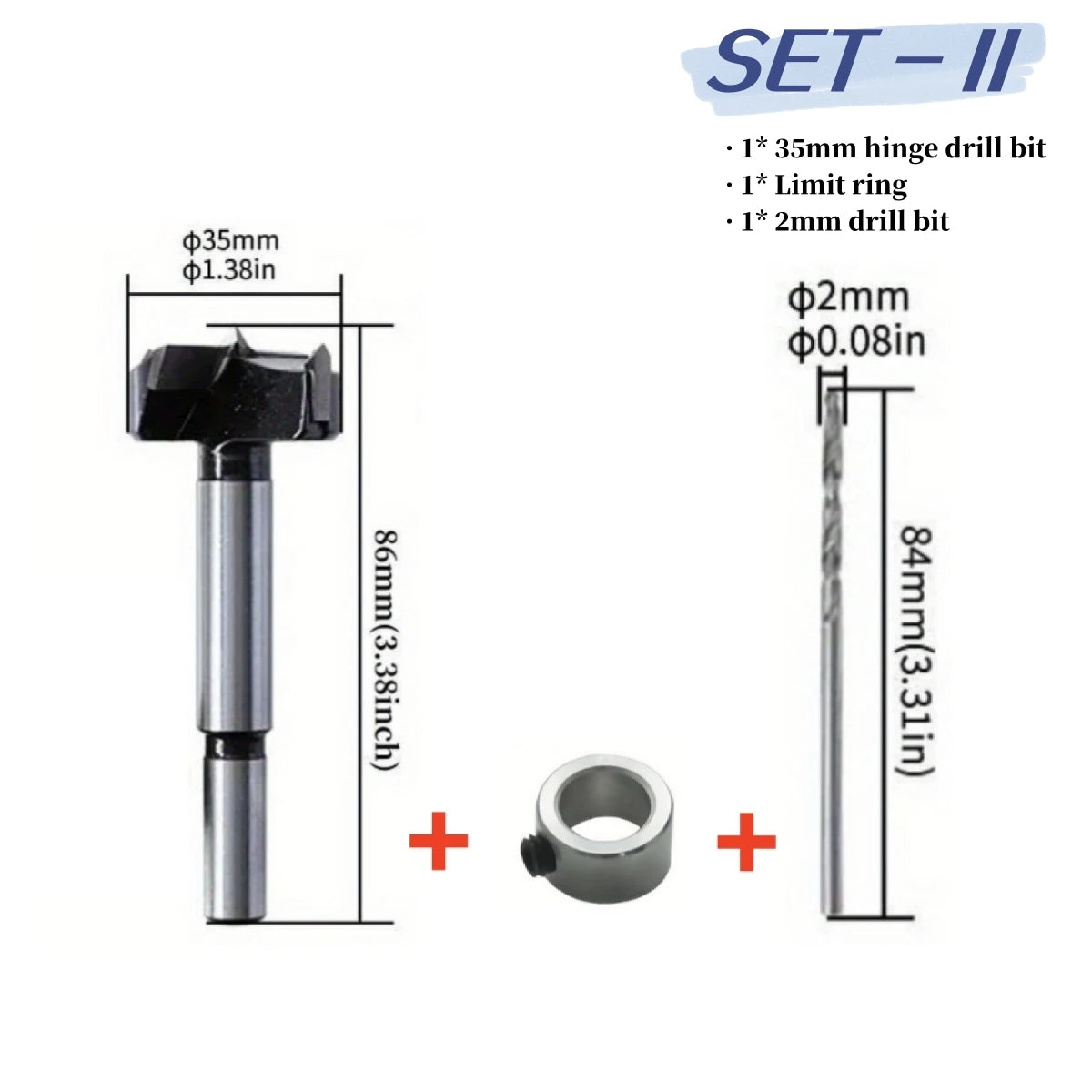 Woodworking 35mm Concealed Hinge Jig Kit or Drill Accessories, Hinge Boring Jig Drilling Guide Locator for Cabinet Cupboard Tool