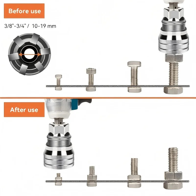 TINSOL Universal Adjustable Ratchet Socket Wrench Multifunctional Auto Repair Hand Tool with Flexible Quick Release 360 Degree
