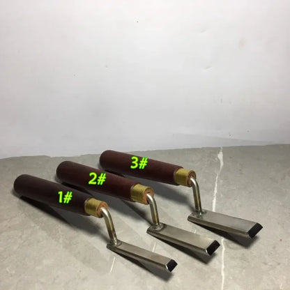 1 Set High Foot Shovel Woodworking Trimming Special Carving Chisel Flat Bottom Gooseneck Shovel Knife Hand Hardware Tools