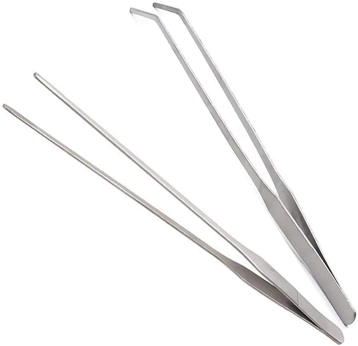 1pc Straight/Elbow Stainless Steel Tank Tweezers Pliers Aquarium Tool Fish Tank Aquatic Plants Forceps Clip for Cleaning Tool