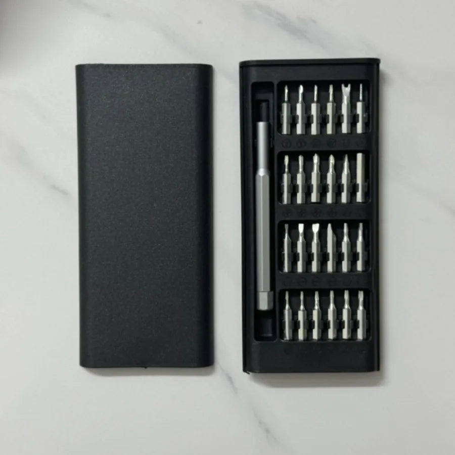 25-in-1 Mini Screwdriver Set with Flathead, Phillips, and Bits - Ideal for Electronics, Mobile Phones, Computers, Glasses, Watch