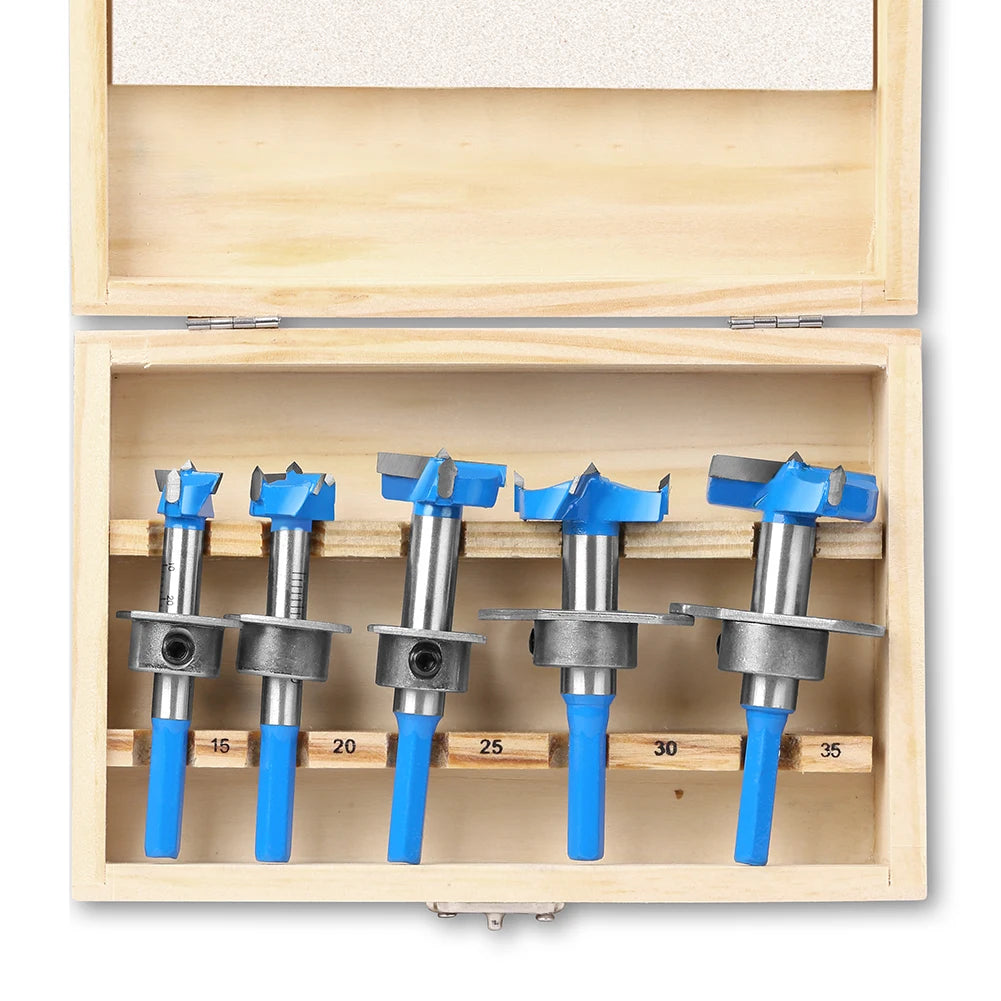 15mm-35mm Cobalt Steel Forstner Drill Bit Set