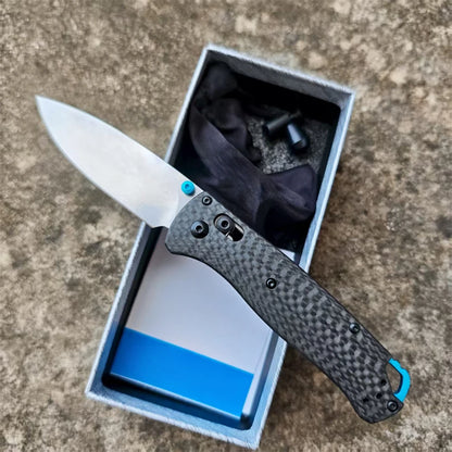 BM 535 TC4 Bugout AXIS Folding Knife D2 Blade TC4 Titanium Alloy Handle Outdoor Hunting Camping Knives Safety Pocket EDC Tools