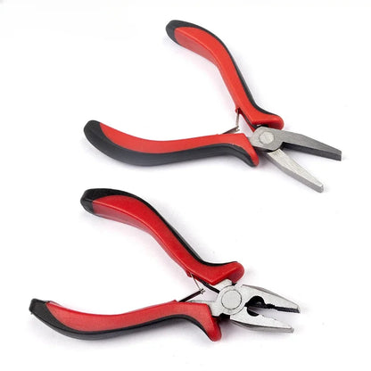 ZWICKE DIY Hand Tool Set Handle Mini Pliers Jewelry Pliers Pointed Nose Oblique Nose Wire Needle Nose Top Cutting Pliers