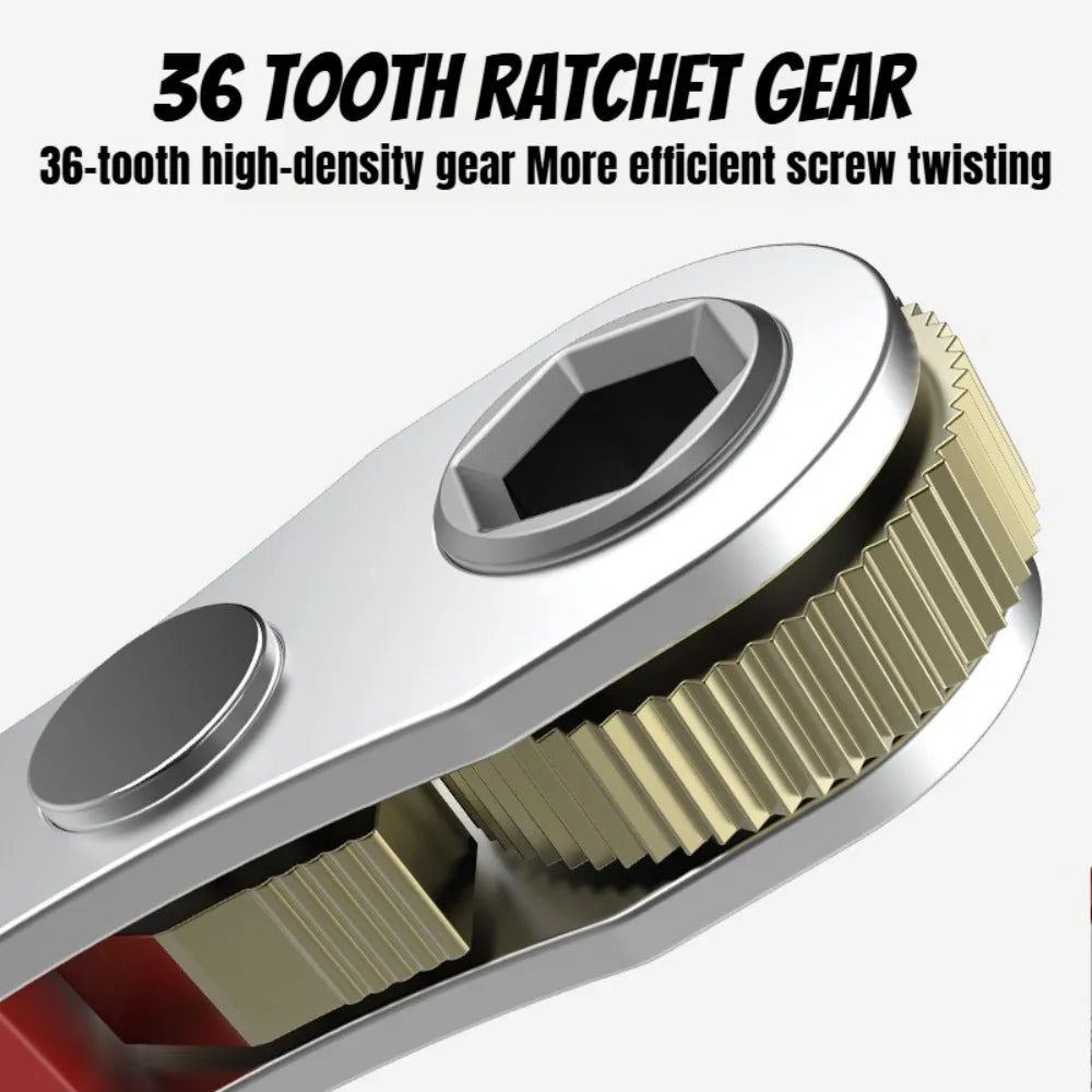 Right Angle Screwdriver Set Mini Ratcheting 90 Degree Offset Screwdriver Pocket Low Profile Ratchet Wrench Bit Socket Set