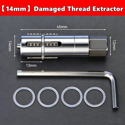 Faucet Angle Valves Broken Wire Extractor Set Damage Screw Extractor Remover For Plumbing Maintenance Pipe Thread Extractors