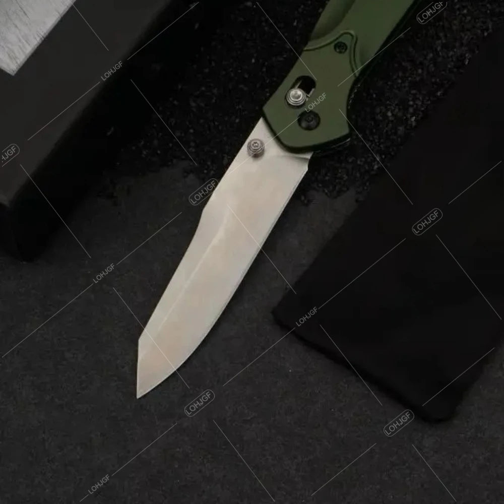 Osborne S30V Satin Plain Blade BM 940 Folding Knife with Pocket Clip High-quality Outdoor Preferred Picnic Cutting Knives