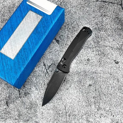 533BK-2 Mini Bugout Folding Knife D2 Blade Aluminum Outdoor Camping and Home Use Multi-functional Knife Practical Cutting Knife