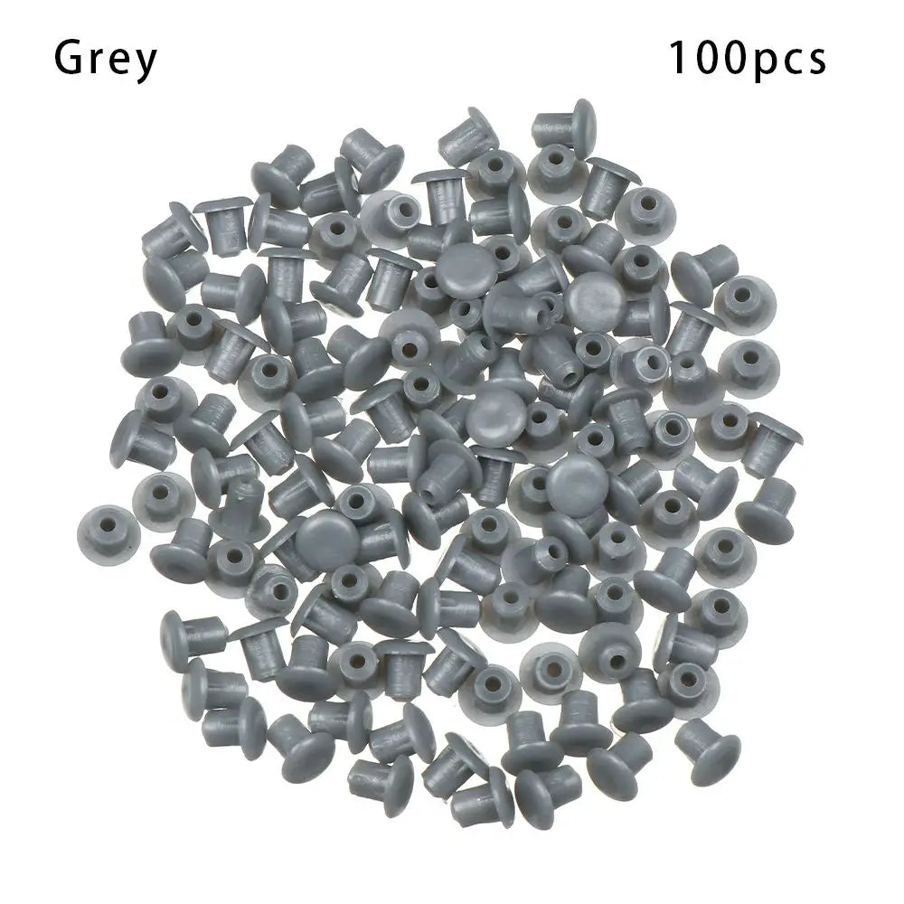 100Pcs Useful Hardware Hole Ornament Exterior Furniture Hole Covers Screw Decor Protective Cap Dust Plug Stopper