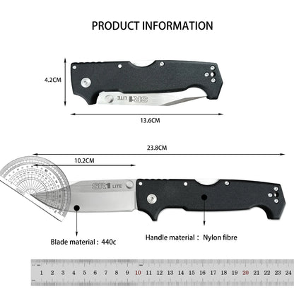 Camping Pocket Knife Outdoor Multifunctional Folding Knife Survival EDC Tools Portable with Reversible Clip