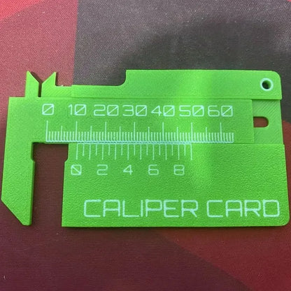 0-80mm High Precision Card Type Vernier Caliper 3D Printing Lightweight Scratch Resistant PLA Portable Caliper Card DIY Model