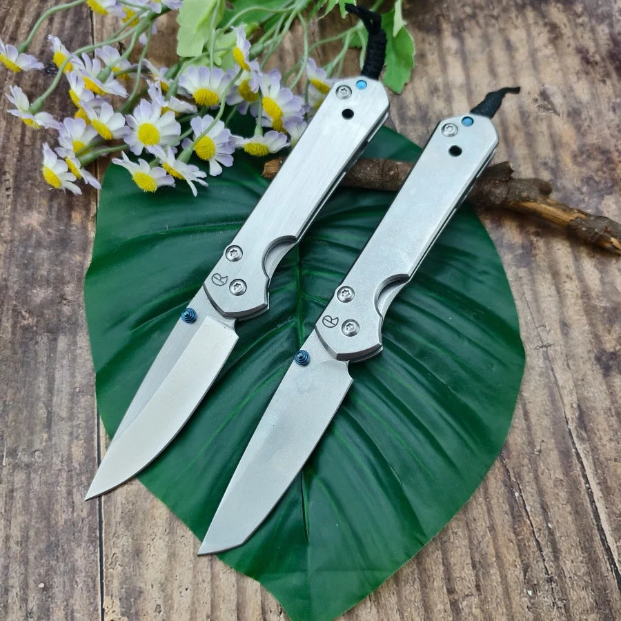 CR Durable Folding Knife 440C Blade 420 Steel Handle Handmade Suitable for Outdoor Camping Daily Emergency Carrying Men's Gifts.